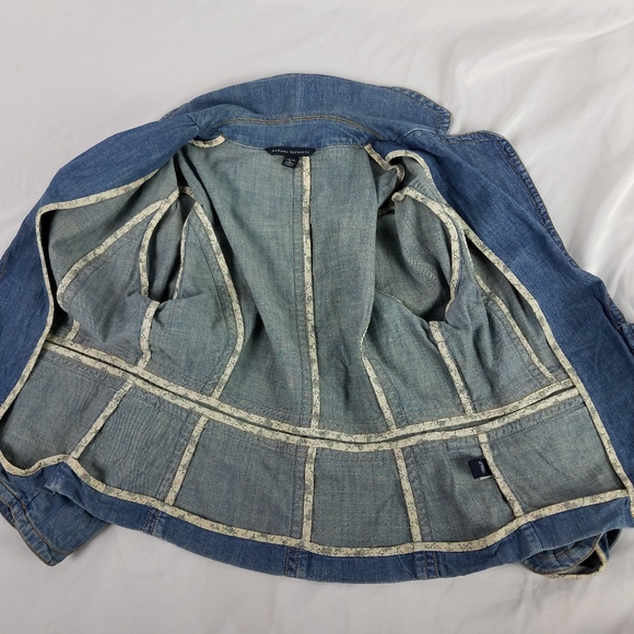 Banana Republic Denim Shirt-jac Jean Jacket sz6 - Picture 5 of 6